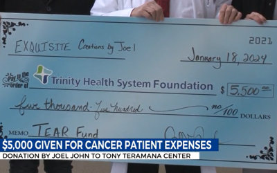Media Round-Up: Local business raises $5,500 for Trinity Health’s TEAR Fund through holiday fundraisers